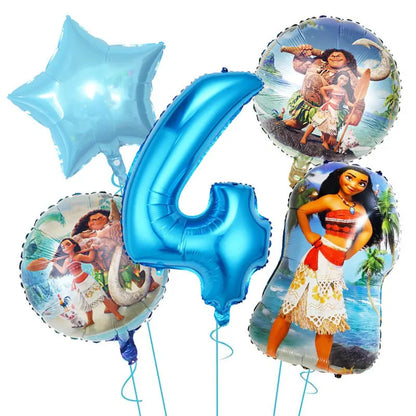 Moana Birthday Party Decoration Cartoon