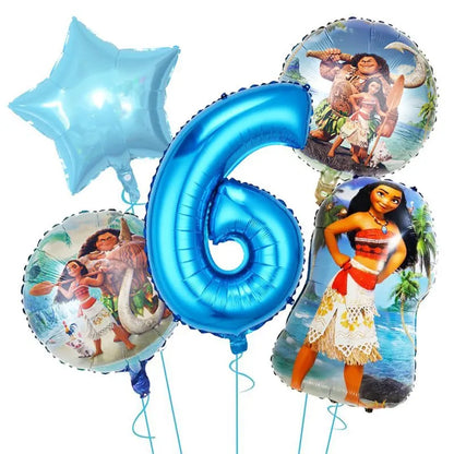 Moana Birthday Party Decoration Cartoon