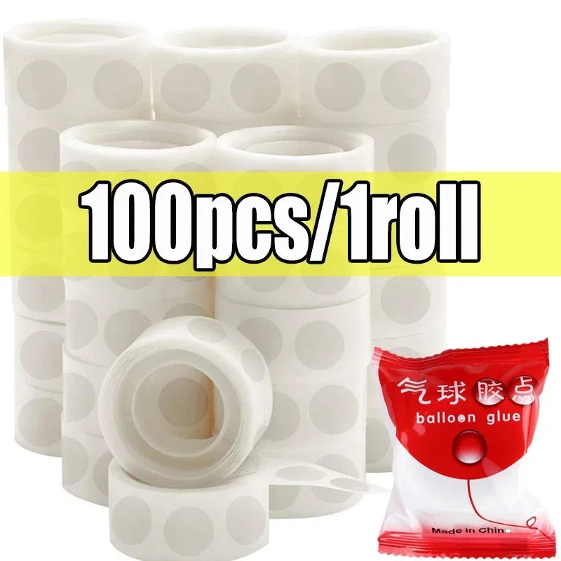 Double Sided Clear Sticky Point Tape Balloon