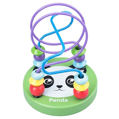 Montessori Wooden Bead Maze & Abacus Toy for Toddlers 1–3 Years