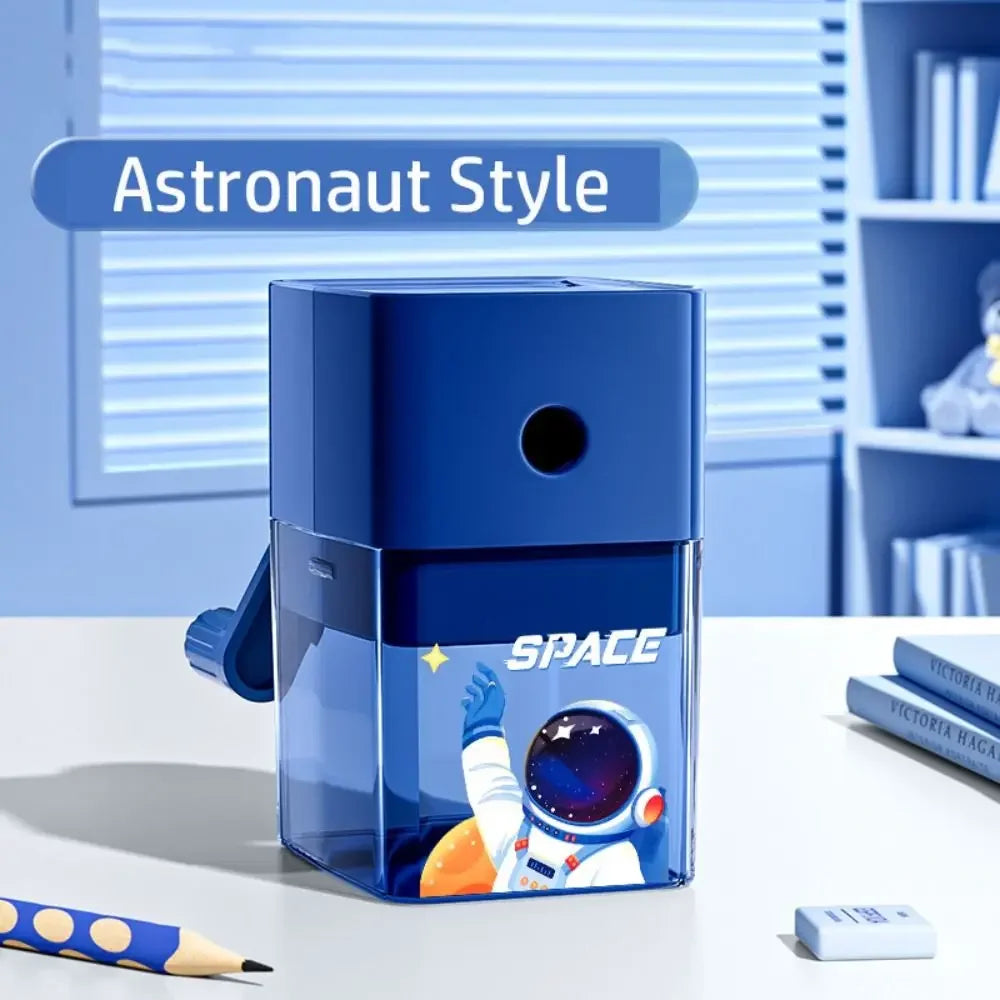Cartoon Dinosaur Pencil Sharpener – Hand-Cranked & Anti-Jam