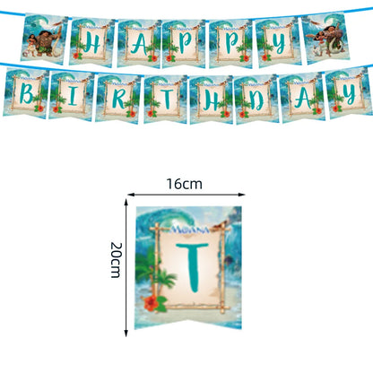 Moana Birthday Party Decoration Cartoon