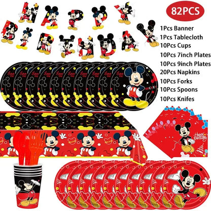 Mickey Mouse Party Decoration Birthday Supplies