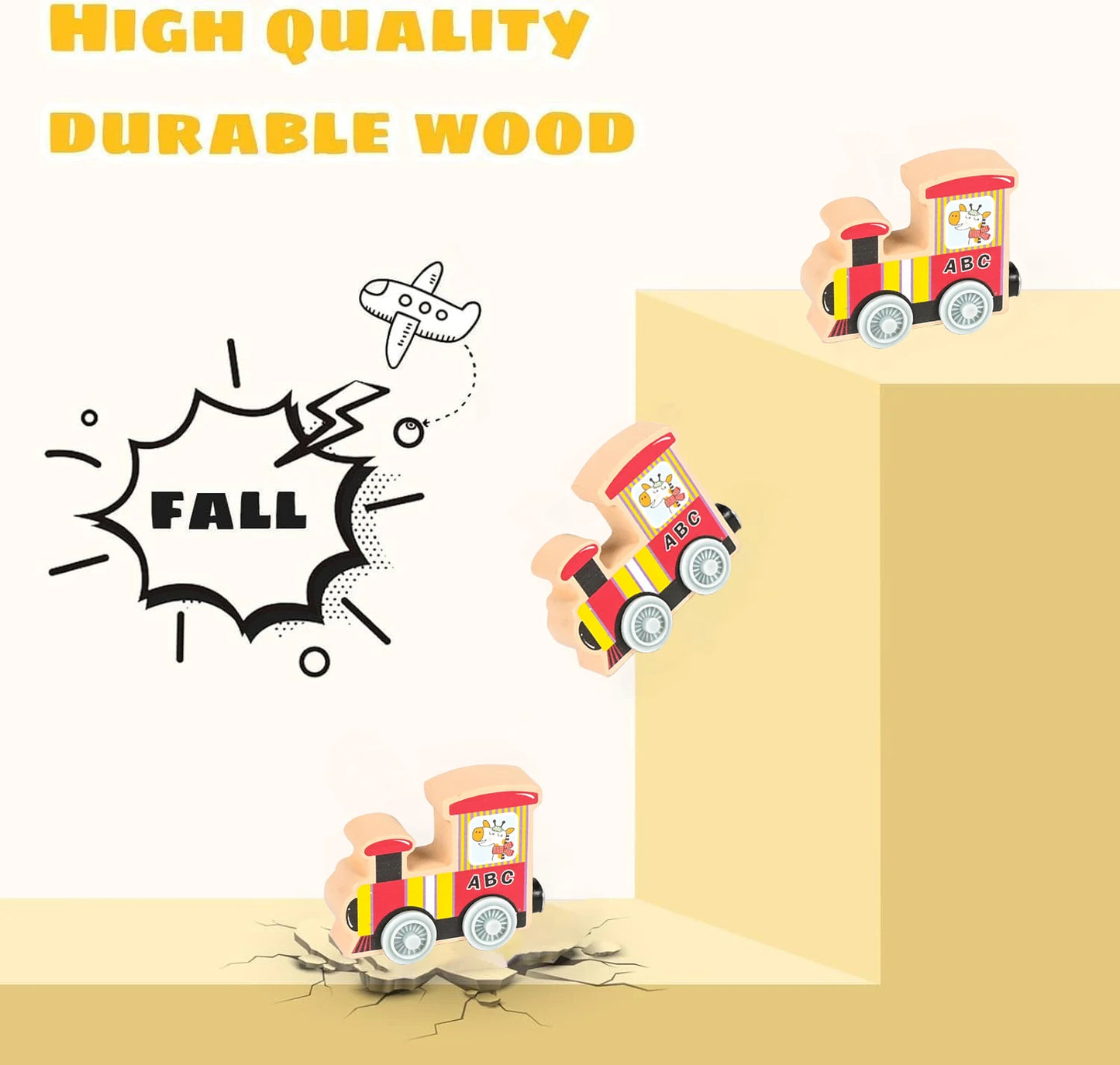 Montessori Magnetic Wooden Train Toy – Early Educational Animal Sorting Learning Set for Kids