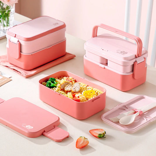 Portable Bamboo Fiber Lunch Box