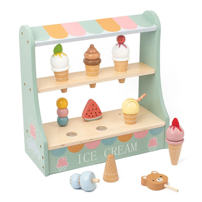 Montessori Ice Cream Playset – Pretend Food Toys for Kids