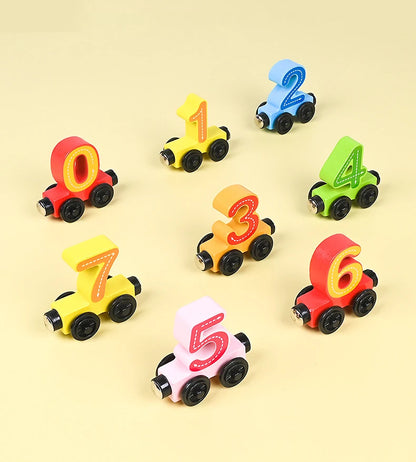 Montessori Magnetic Wooden Train Toy – Early Educational Animal Sorting Learning Set for Kids