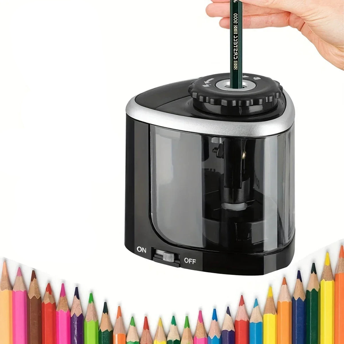 Electric Automatic Pencil Sharpener (6-8mm) – Ideal for School & Office
