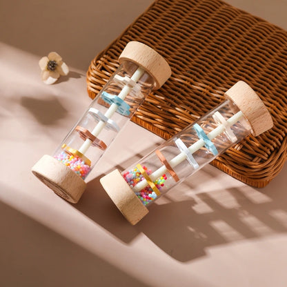 Colorful Musical Rain Stick Hourglass Rattle