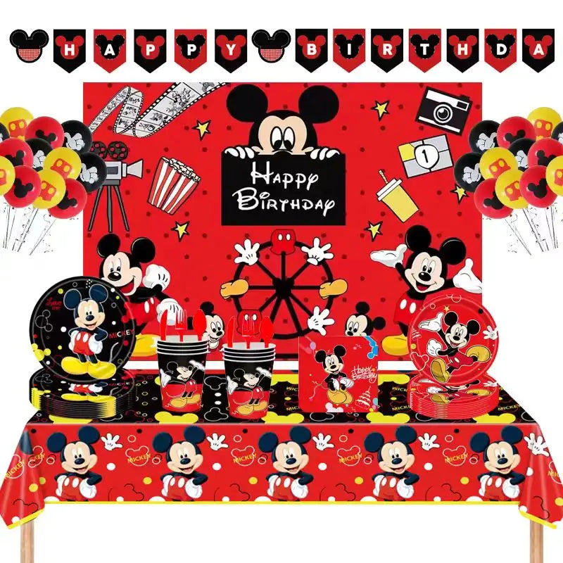 Mickey Mouse Party Decoration Birthday Supplies