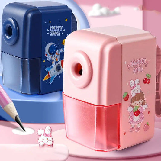 Cartoon Dinosaur Pencil Sharpener – Hand-Cranked & Anti-Jam