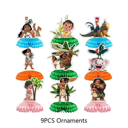 Moana Birthday Party Decoration Cartoon