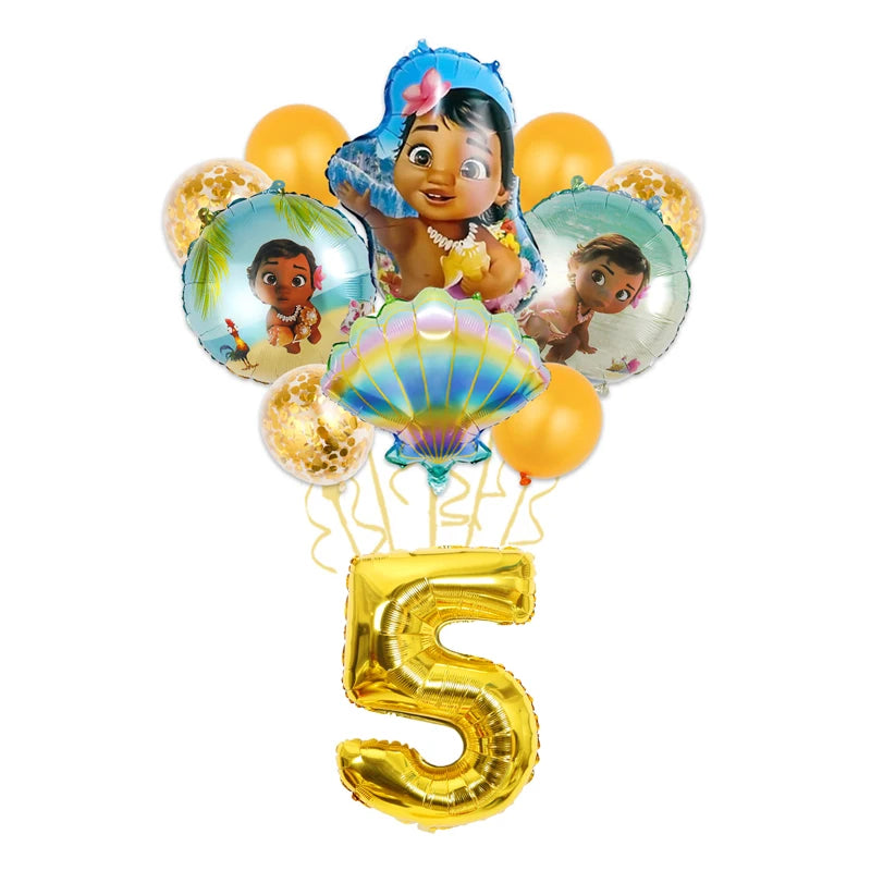 Moana Birthday Party Decoration Cartoon