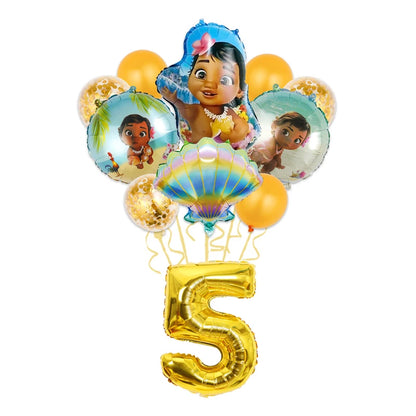 Moana Birthday Party Decoration Cartoon