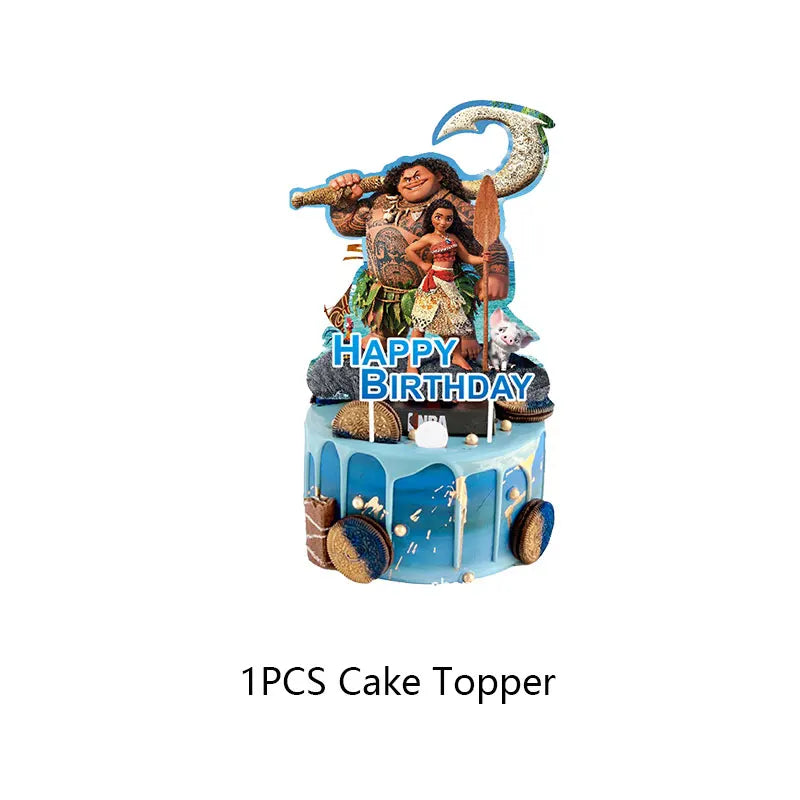 Moana Birthday Party Decoration Cartoon