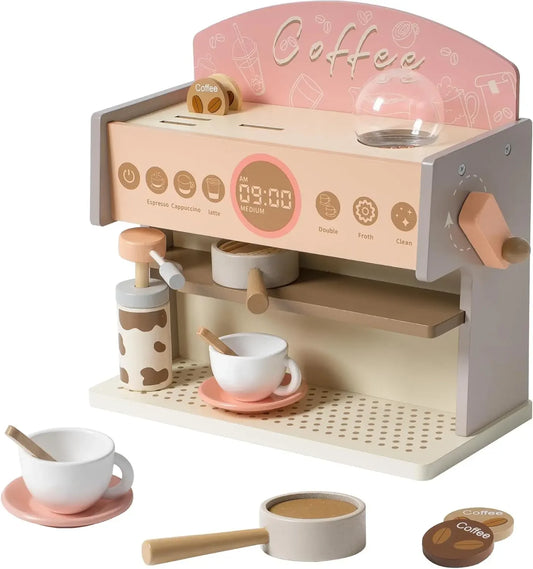 Robud Wooden Coffee Maker Playset for Kids