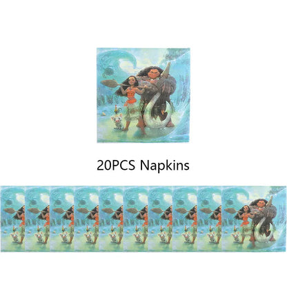 Moana Birthday Party Decoration Cartoon