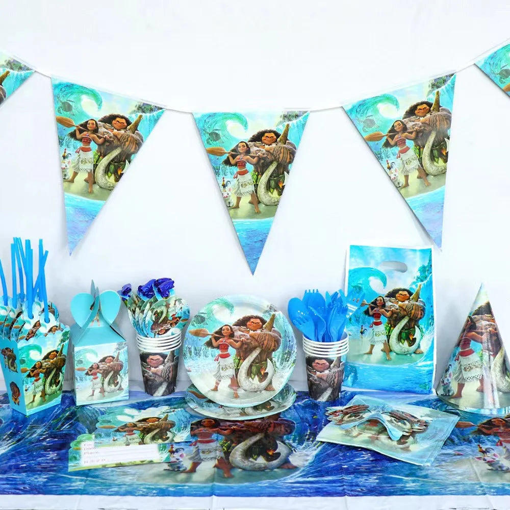 Moana Birthday Party Decoration Cartoon