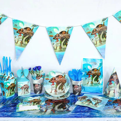 Moana Birthday Party Decoration Cartoon