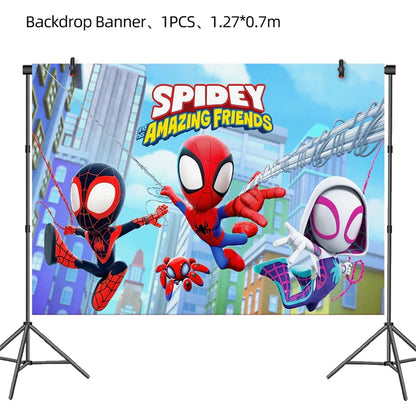Birthday Party Decoration Spiderman Theme Balloon