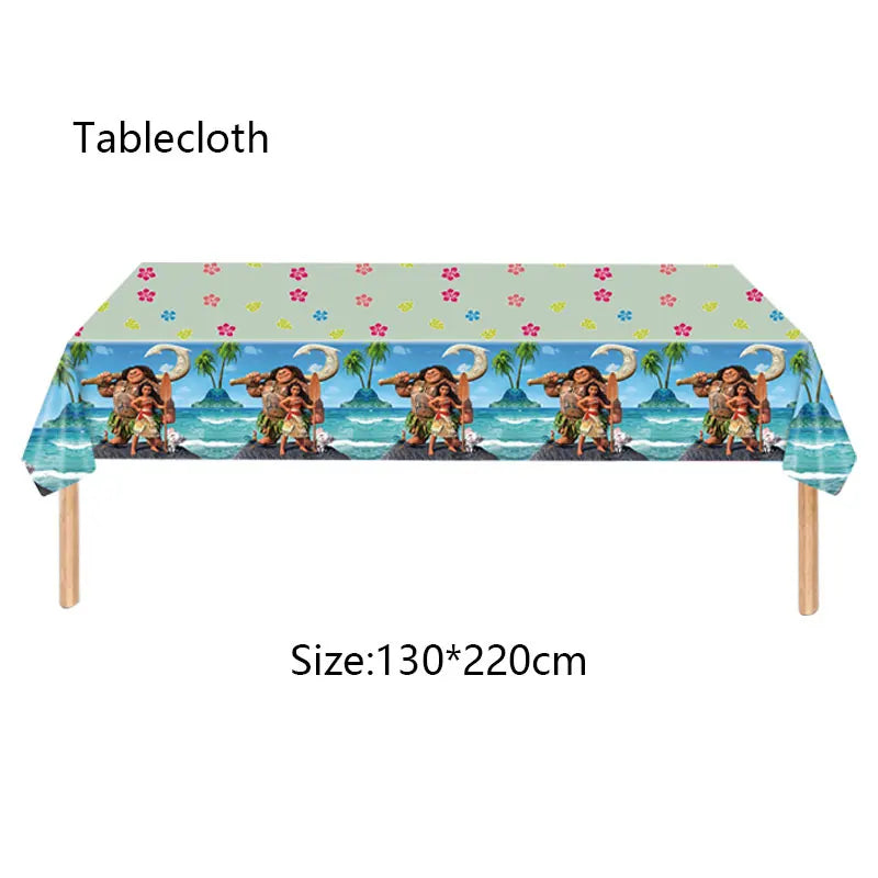 Moana Birthday Party Decoration Cartoon