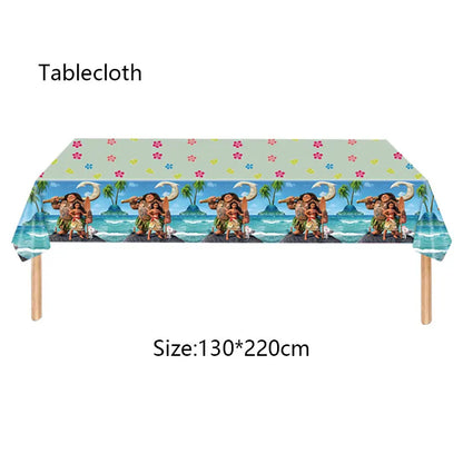 Moana Birthday Party Decoration Cartoon