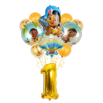 Moana Birthday Party Decoration Cartoon