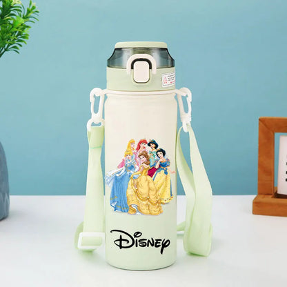 Disney Princess Thermos Bottle – Elsa, Straw & Strap
