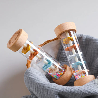 Colorful Musical Rain Stick Hourglass Rattle