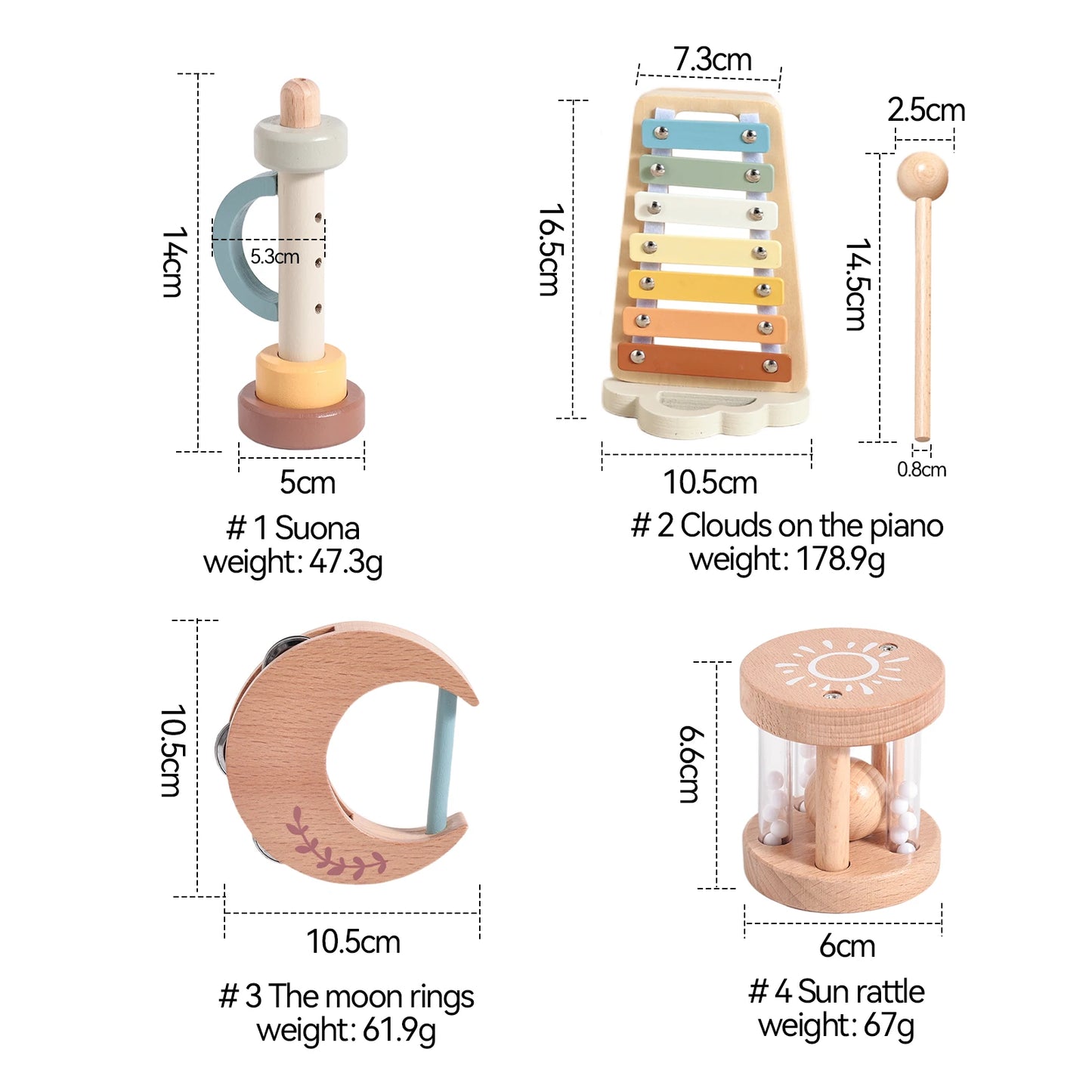 Montessori Wooden Musical Instruments