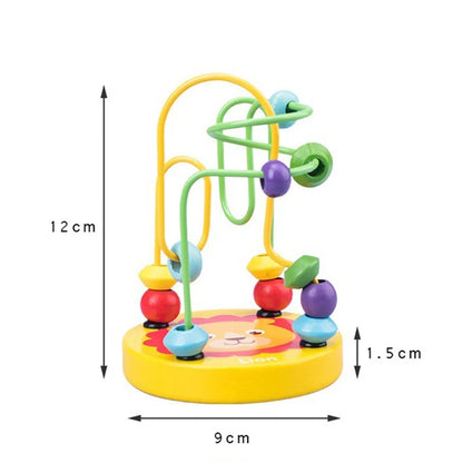 Montessori Wooden Bead Maze & Abacus Toy for Toddlers 1–3 Years