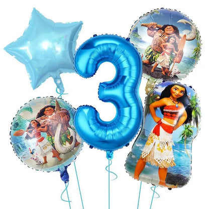 Moana Birthday Party Decoration Cartoon