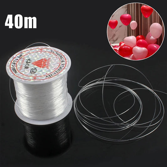 Clear Nylon 40m Invisible Thread for Balloons and Decorations.