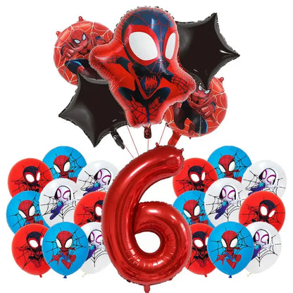 Birthday Party Decoration Spiderman Theme Balloon