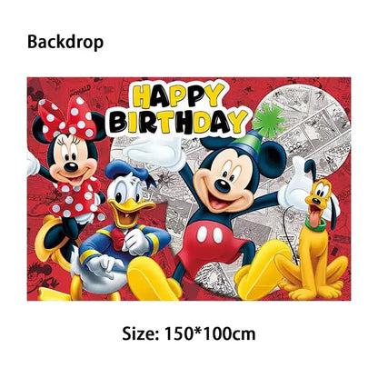 Mickey Mouse Party Decoration Birthday Supplies