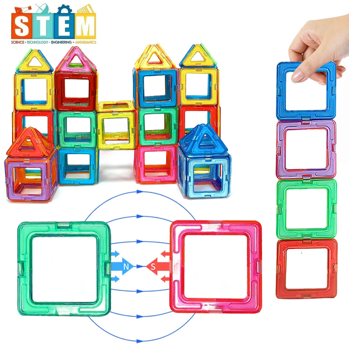 Magnetic Building Blocks Learning Educational Toys