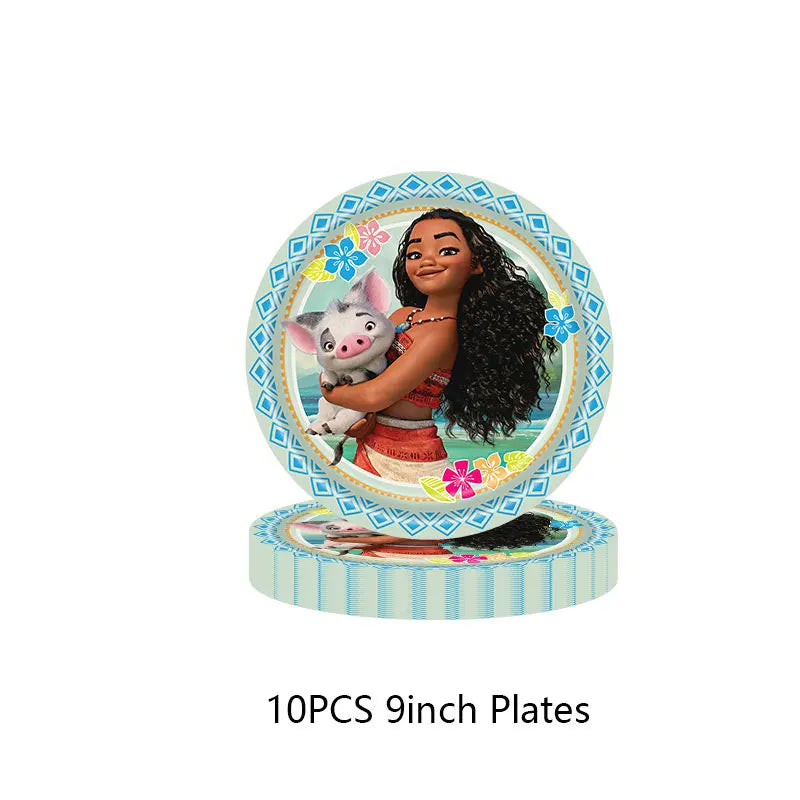Moana Birthday Party Decoration Cartoon