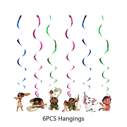 Moana Birthday Party Decoration Cartoon