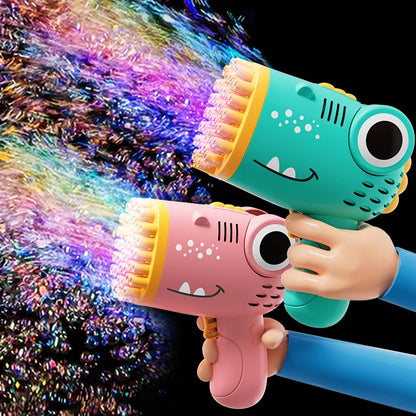 Electric Hole Dinosaur Bubble Handheld Machine