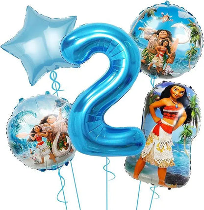 Moana Birthday Party Decoration Cartoon