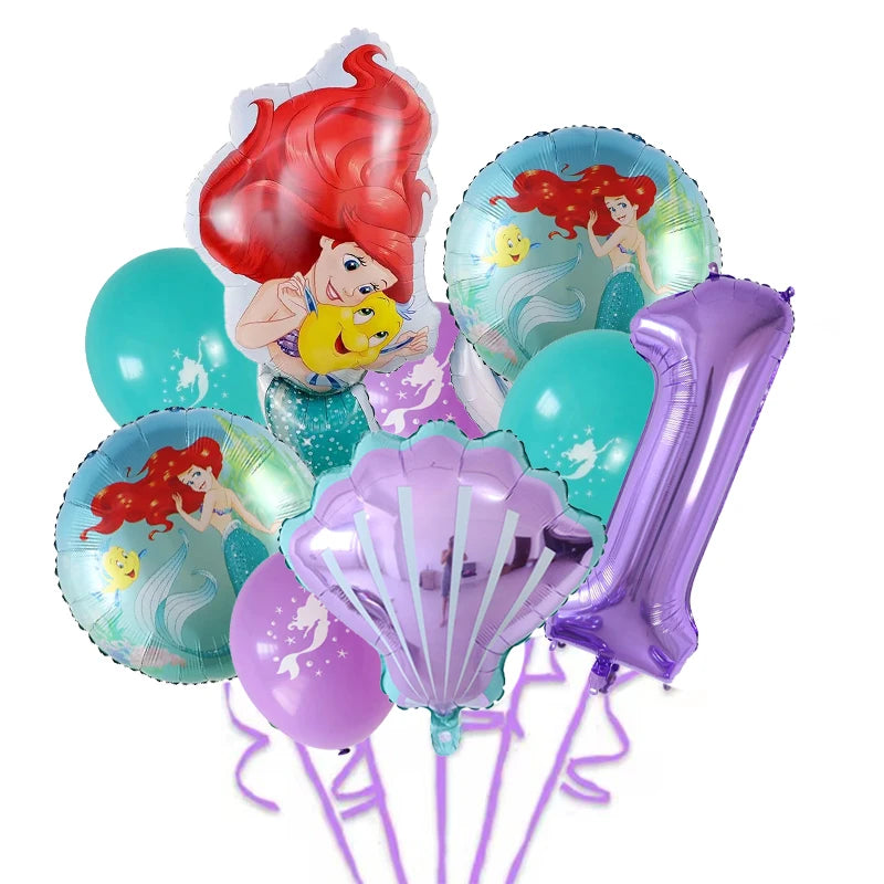 Balloons Princess Ariel Birthday Party