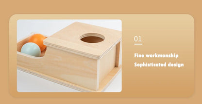 Montessori Wooden Baby Toy – Coin Box, Ball Drum & Shape Sorter | Educational & Sensory Learning Gift