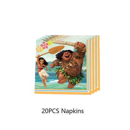 Moana Birthday Party Decoration Cartoon