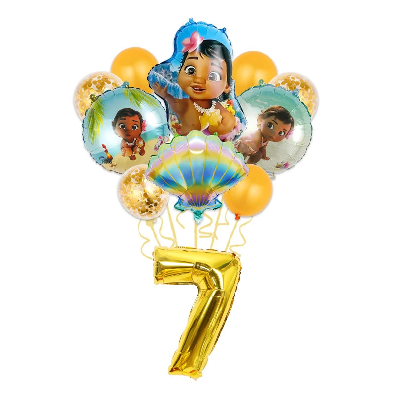 Moana Birthday Party Decoration Cartoon