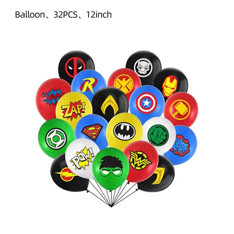 Kids Avengers Marvel Birthday Party Decoration