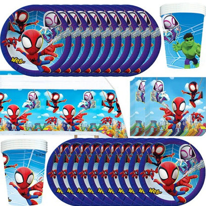 Birthday Party Decoration Spiderman Theme Balloon