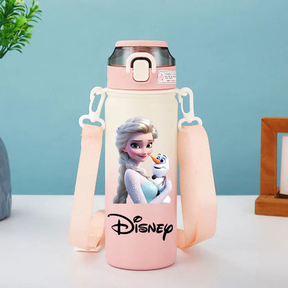 Disney Princess Thermos Bottle – Elsa, Straw & Strap