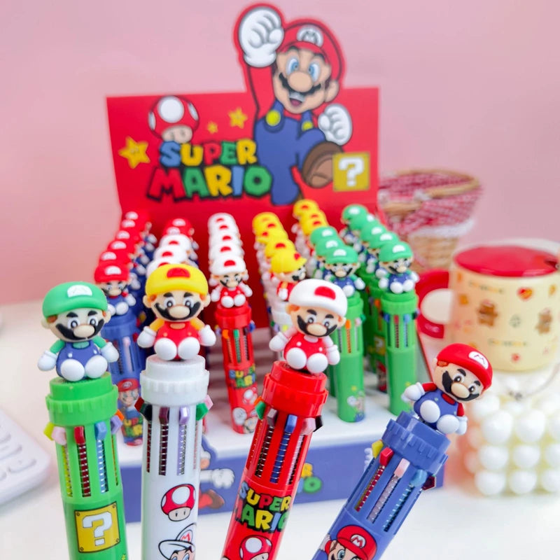 Super Mario Multi-color Pen Superhero Ballpoint Gel Pens