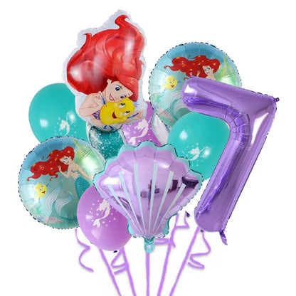 Balloons Princess Ariel Birthday Party