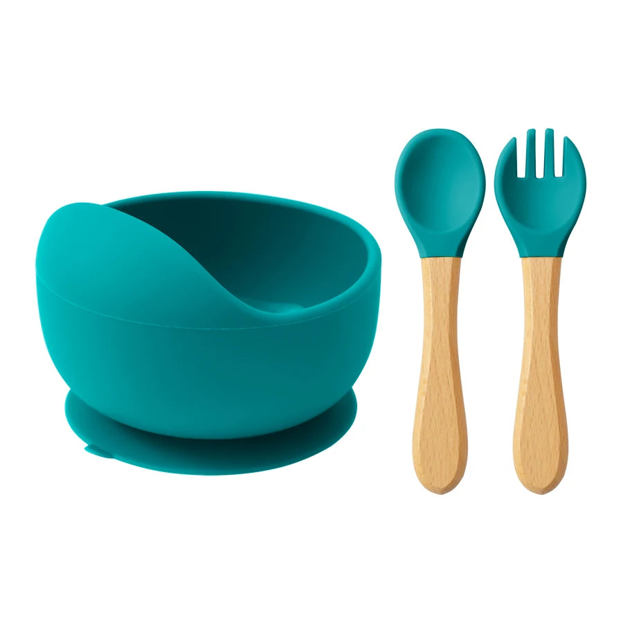 Tiny Bites Trio: Suction Feeding Set for Little Ones